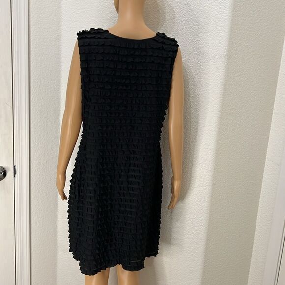 Ronni Nicole Woman’s Dress Black Size 16 Slimming V Neck Sleeveless Midi Lined - Picture 7 of 8